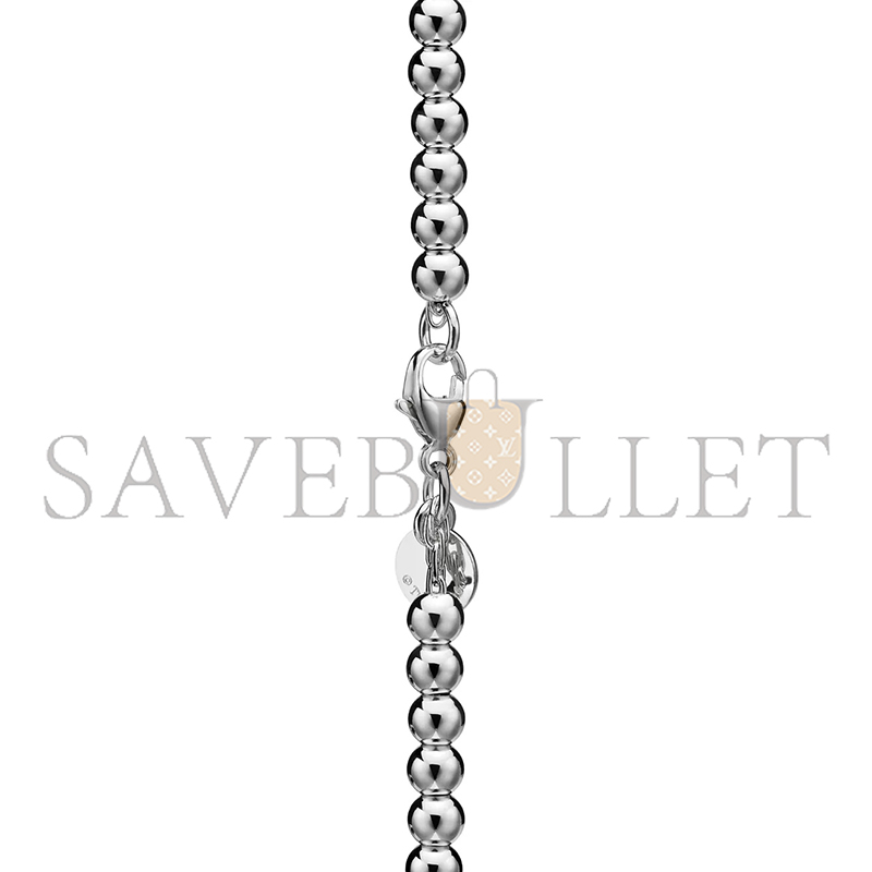 TIFFANY RETURN TO RED MINI HEART BEAD BRACELET IN SILVER WITH A DIAMOND 4 MM 70299607